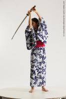 JAPANESE WOMAN IN KIMONO WITH SWORD SAORI 04B